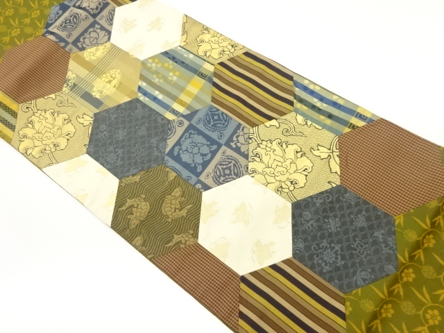 JAPANESE FUKURO OBI / WOVEN CLASSICAL PATTERN